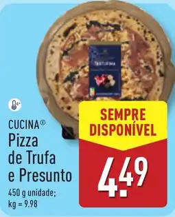 ALDI CUCINA Pizza de Trufa e Presunto promoção