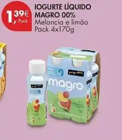 Pingo Doce Iogurte liquido promoção