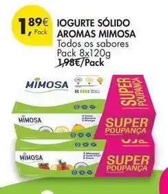 Pingo Doce Mimosa - iogurte sólido aromas promoção