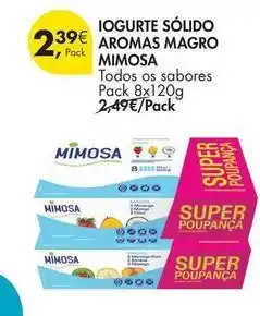 Pingo Doce Mimosa - iogurte sólido aromas magro promoção