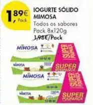 Pingo Doce Mimosa - iogurte sólido promoção