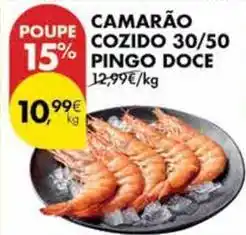 Pingo Doce Pingo doce - camarão cozido 30/50 pingo doce promoção