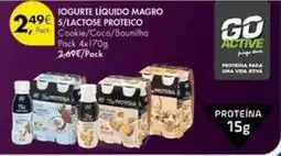 Pingo Doce Iogurte liquido magro s/lactose proteico promoção