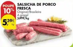 Pingo Doce A+ - salsicha de porco fresca promoção