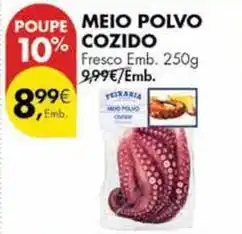 Pingo Doce Meio polvo cozido promoção