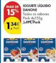 Pingo Doce Danone - iogurte liquido promoção