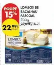 Pingo Doce Pascoal - lombos de bacalhau promoção