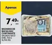 Continente Bom dia Continente - badanas de bacalhau promoção