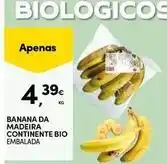 Continente Bom dia Bio - banana da madeira continente bio promoção