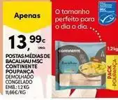 Continente Bom dia A+ - postas médias de bacalhau msc continente promoção