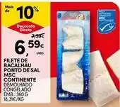 Continente Bom dia Continente - filete de bacalhau ponto de sal msc promoção
