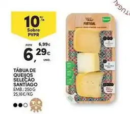 Continente Bom dia Santiago - tábua de queijos seleção promoção