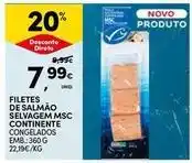 Continente Bom dia Continente - filetes de salmão selvagem msc promoção