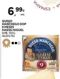 Continente Bom dia Queijo manchego dop 9 meses promoção