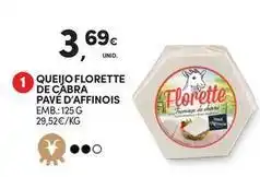 Continente Bom dia Florette - queijo de cabra pavé d'affinois promoção