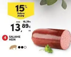 Continente Bom dia Hein - salame promoção