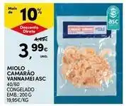 Continente Bom dia Miolo camarao vannamei asc promoção