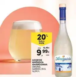 Continente Bom dia Licor de amêndoa amarguinha original garrafa promoção