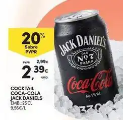Continente Bom dia Jack daniel's - cocktail coca-cola promoção