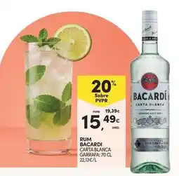 Continente Bom dia Bacardi - rum carta blanca garrafa promoção