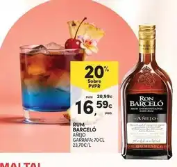 Continente Bom dia Rum barceló promoção
