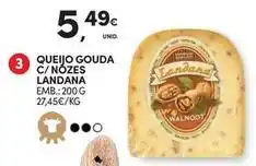 Continente Bom dia Queijo gouda c/nozes promoção