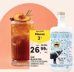 Continente Bom dia Alentejo - gin black pig promoção