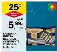 Continente Bom dia Continente - sardinha inteira nacional promoção
