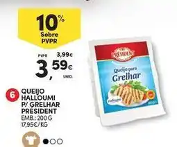 Continente Bom dia Président - queijo halloumi p/ grelhar promoção