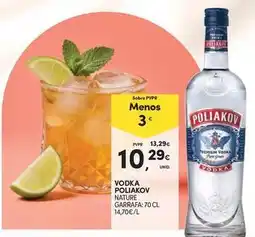 Continente Bom dia Poliakov - vodka promoção