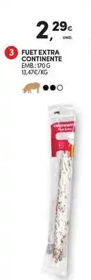 Continente Bom dia Continente - fuet extra promoção