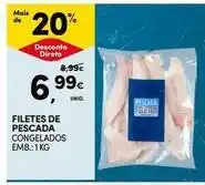 Continente Bom dia Filetes de pescada promoção