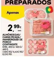 Continente Bom dia Picada - almondegas/ carne /hambúrguer de porco continente promoção