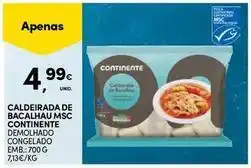 Continente Bom dia Continente - caldeirada de bacalhau msc promoção