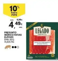 Continente Bom dia Elpozo - presunto iberico fatias promoção
