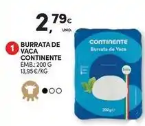 Continente Bom dia Continente - burrata de vaca promoção