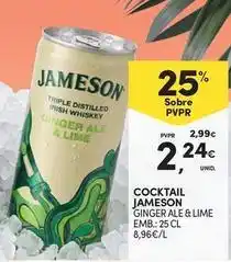 Continente Bom dia Jameson - cocktail ginger ale & lime promoção