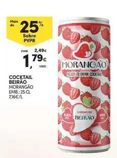 Continente Bom dia Beirão - cocktail promoção