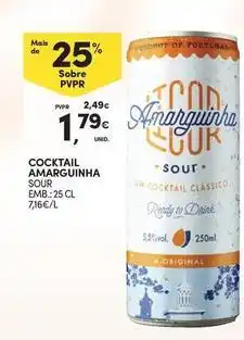 Continente Bom dia A+ - cocktail amarguinha promoção