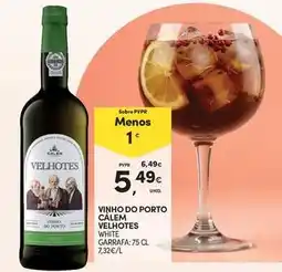 Continente Bom dia Velhotes - vinho do porto promoção