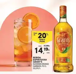Continente Bom dia Grant's - bebida espirituosa promoção