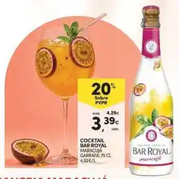 Continente Bom dia Royal - cocktail bar promoção