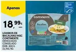 Continente Bom dia Continente - lombos de bacalhau msc promoção