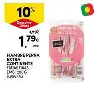Continente Bom dia Continente - fiambre perna extra promoção