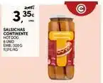 Continente Bom dia Continente - salsichas promoção
