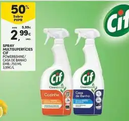 Continente Bom dia Cif - spray multisuperficies promoção
