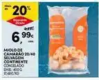 Continente Bom dia Abran congelados - miolo de camarao 20/40 selvagem continente promoção
