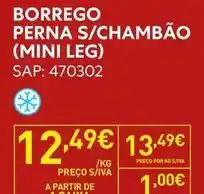 Recheio A+ - borrego perna s/chambao (mini leg) promoção