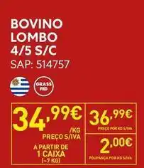 Recheio A+ - bovino lombo 4/5 s/c promoção