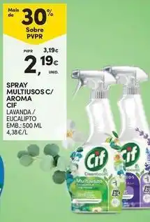 Continente Bom dia Cif - spray multiusos c/ aroma promoção